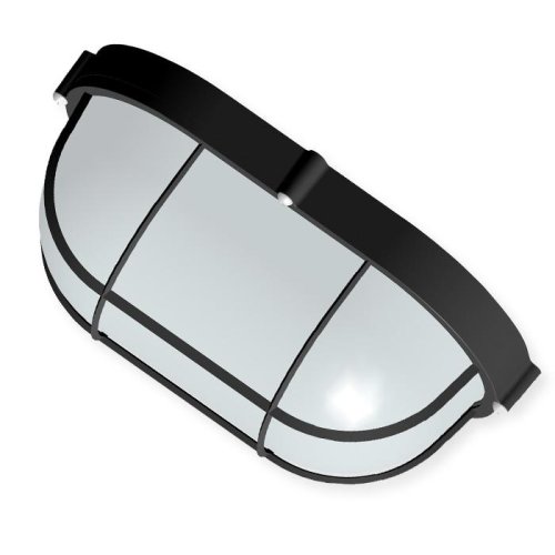 Светильник банный с решеткой Navigator NBL-02-60-E27 220В Е27 60Вт IP65 О/Б/Р/Черный 275х168х108мм картинка 